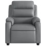 Sillón de masaje reclinable cuero sintético gris de vidaXL, Sillones - Ref: Foro24-373496, Precio: 225,28 €, Descuento: %