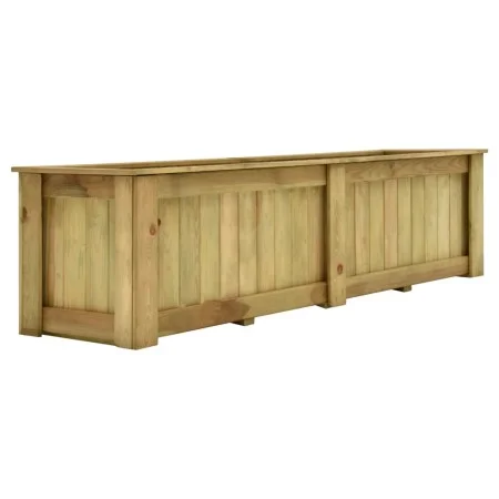 Arriate de madera de pino impregnada 196x50x50 cm de vidaXL, Maceteros y jardineras - Ref: Foro24-49095, Precio: 194,14 €, De...