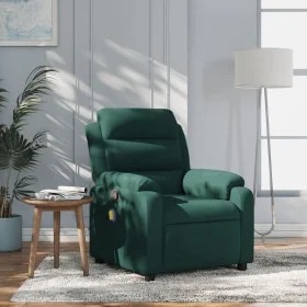 Dark Green Velvet Reclining Massage Chair by vidaXL, Armchairs - Ref: Foro24-373513, Price: 255,25 €, Discount: %
