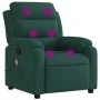 Sillón de masaje reclinable de terciopelo verde oscuro de vidaXL, Sillones - Ref: Foro24-373513, Precio: 255,25 €, Descuento: %