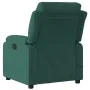 Sillón de masaje reclinable de terciopelo verde oscuro de vidaXL, Sillones - Ref: Foro24-373513, Precio: 255,25 €, Descuento: %