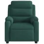 Sillón de masaje reclinable de terciopelo verde oscuro de vidaXL, Sillones - Ref: Foro24-373513, Precio: 255,25 €, Descuento: %