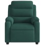 Sillón de masaje reclinable de terciopelo verde oscuro de vidaXL, Sillones - Ref: Foro24-373513, Precio: 268,54 €, Descuento: %