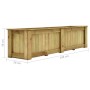 Arriate de madera de pino impregnada 196x50x50 cm de vidaXL, Maceteros y jardineras - Ref: Foro24-49095, Precio: 197,70 €, De...
