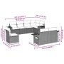 Set sofás de jardín 8 piezas y cojines ratán sintético marrón en Conjuntos de jardín | Comprar online en Foru.es