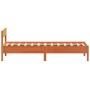 Estructura cama con cabecero madera pino marrón cera 75x190 cm de vidaXL, Camas y somieres - Ref: Foro24-842785, Precio: 82,1...