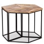 Mesa de centro de madera maciza de mango 56x48x40 cm en Mesas de centro | Comprar online en Foru.es