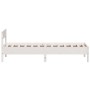 Estructura de cama con cabecero madera pino blanco 90x190 cm de vidaXL, Camas y somieres - Ref: Foro24-842779, Precio: 98,36 ...