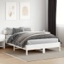 Estructura de cama con cabecero madera de pino blanco 150x200cm de vidaXL, Camas y somieres - Ref: Foro24-842747, Precio: 127...
