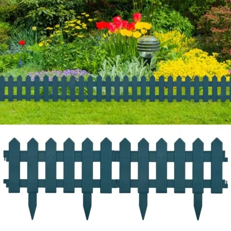 Garden edging 25 units PP green 10 m by vidaXL, Garden edging and edging - Ref: Foro24-48617, Price: 55,53 €, Discount: %