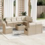Set de sofás de jardín 9 pzas con cojines ratán sintético beige en Conjuntos de jardín | Comprar online en Foru.es