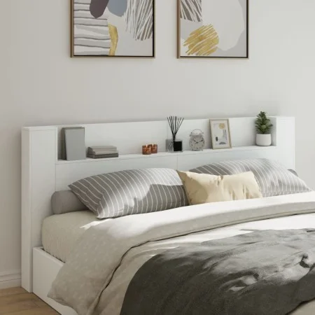 Cabecero de cama con LED blanco 220x16,5x103,5 cm de vidaXL, Cabeceros y pies de cama - Ref: Foro24-839273, Precio: 110,41 €,...