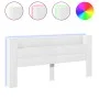 Cabecero de cama con LED blanco 220x16,5x103,5 cm de vidaXL, Cabeceros y pies de cama - Ref: Foro24-839273, Precio: 110,41 €,...