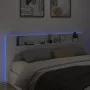 Cabecero de cama con LED blanco 220x16,5x103,5 cm de vidaXL, Cabeceros y pies de cama - Ref: Foro24-839273, Precio: 110,41 €,...