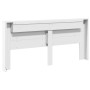 Cabecero de cama con LED blanco 220x16,5x103,5 cm de vidaXL, Cabeceros y pies de cama - Ref: Foro24-839273, Precio: 112,12 €,...