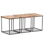 Mesa de centro de madera maciza de mango 56x48x40 cm en Mesas de centro | Comprar online en Foru.es