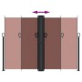Toldo lateral retráctil marrón 180x600 cm de vidaXL, Sombrillas - Ref: Foro24-4004839, Precio: 145,08 €, Descuento: %