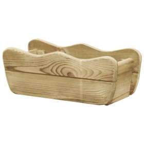 Arriate elevado de madera de pino impregnada 50x18x18 cm de vidaXL, Maceteros y jardineras - Ref: Foro24-49107, Precio: 30,50...