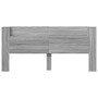 Cabecero de cama con luz LED gris Sonoma 220x16,5x103,5 cm de vidaXL, Cabeceros y pies de cama - Ref: Foro24-839278, Precio: ...