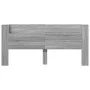 Cabecero de cama con luz LED gris Sonoma 220x16,5x103,5 cm de vidaXL, Cabeceros y pies de cama - Ref: Foro24-839278, Precio: ...