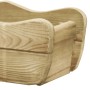 Arriate elevado de madera de pino impregnada 50x18x18 cm de vidaXL, Maceteros y jardineras - Ref: Foro24-49107, Precio: 30,50...