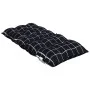 Cojines de silla respaldo bajo 4 uds tela Oxford cuadros negro de vidaXL, Cojines para sillas y sofás - Ref: Foro24-377720, P...