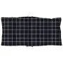 Cojines de silla respaldo bajo 4 uds tela Oxford cuadros negro de vidaXL, Cojines para sillas y sofás - Ref: Foro24-377720, P...