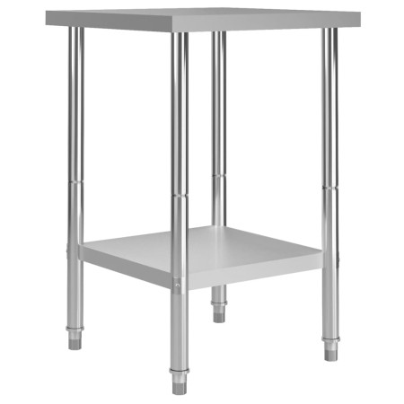 Mesa de trabajo para cocina acero inoxidable 60x60x85 cm de vidaXL, Restauración - Ref: Foro24-51184, Precio: 129,25 €, Descu...