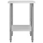 Mesa de trabajo para cocina acero inoxidable 60x60x85 cm de vidaXL, Restauración - Ref: Foro24-51184, Precio: 129,25 €, Descu...