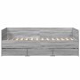 Tumbona con cajones madera ingeniería gris Sonoma 75x190 cm de vidaXL, Camas y somieres - Ref: Foro24-3280837, Precio: 195,25...