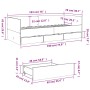 Tumbona con cajones madera ingeniería gris Sonoma 75x190 cm de vidaXL, Camas y somieres - Ref: Foro24-3280837, Precio: 195,25...