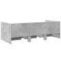 Tumbona con cajones madera ingeniería gris hormigón 100x200 cm de vidaXL, Camas y somieres - Ref: Foro24-3280814, Precio: 204...