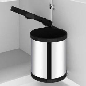Papelera de cocina empotrada acero inoxidable 12 L de vidaXL, Cubos de la basura y papeleras - Ref: Foro24-51172, Precio: 47,...