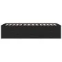 Lounger with black engineered wood drawers 100x200 cm by vidaXL, Beds and slatted bases - Ref: Foro24-3280868, Price: 180,62 ...