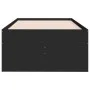 Lounger with black engineered wood drawers 100x200 cm by vidaXL, Beds and slatted bases - Ref: Foro24-3280868, Price: 180,62 ...
