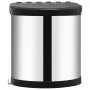Papelera de cocina empotrada acero inoxidable 12 L de vidaXL, Cubos de la basura y papeleras - Ref: Foro24-51172, Precio: 51,...