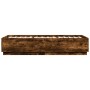 Estructura de cama madera de ingeniería roble humo 100x200 cm de vidaXL, Camas y somieres - Ref: Foro24-3209720, Precio: 116,...