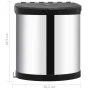 Papelera de cocina empotrada acero inoxidable 12 L de vidaXL, Cubos de la basura y papeleras - Ref: Foro24-51172, Precio: 51,...