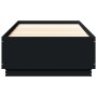 Estructura de cama madera de ingeniería negra 100x200 cm de vidaXL, Camas y somieres - Ref: Foro24-3209717, Precio: 120,13 €,...