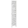 Biombo separador de 3 paneles madera maciza Paulownia blanco de vidaXL, Divisores de ambientes - Ref: Foro24-358735, Precio: ...