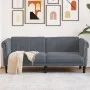 Sofá de 2 plazas terciopelo gris oscuro de vidaXL, Sofás - Ref: Foro24-372576, Precio: 203,09 €, Descuento: %