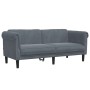 Sofá de 2 plazas terciopelo gris oscuro de vidaXL, Sofás - Ref: Foro24-372576, Precio: 205,51 €, Descuento: %