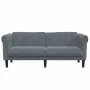Sofá de 2 plazas terciopelo gris oscuro de vidaXL, Sofás - Ref: Foro24-372576, Precio: 203,09 €, Descuento: %