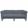 Sofá de 2 plazas terciopelo gris oscuro de vidaXL, Sofás - Ref: Foro24-372576, Precio: 205,51 €, Descuento: %