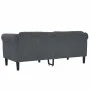 Sofá de 2 plazas terciopelo gris oscuro de vidaXL, Sofás - Ref: Foro24-372576, Precio: 203,09 €, Descuento: %