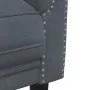 Sofá de 2 plazas terciopelo gris oscuro de vidaXL, Sofás - Ref: Foro24-372576, Precio: 203,09 €, Descuento: %
