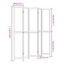 Biombo separador de 5 paneles madera paulownia marrón oscuro de vidaXL, Divisores de ambientes - Ref: Foro24-358664, Precio: ...