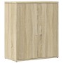 Aparador de madera de ingeniería roble Sonoma 60x31x70 cm de vidaXL, Aparadores - Ref: Foro24-840459, Precio: 63,13 €, Descue...