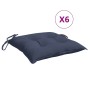 Cojines para silla 6 uds tela Oxford azul marino 50x50x7 cm de vidaXL, Cojines para sillas y sofás - Ref: Foro24-378917, Prec...