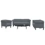 Juego de sofás 3 piezas terciopelo gris oscuro de vidaXL, Sofás - Ref: Foro24-3209210, Precio: 722,65 €, Descuento: %